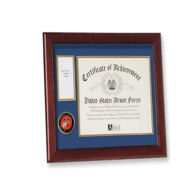 flag connections U.S. Marine Corps Medal and Award Frame with Medallion -13 x 16