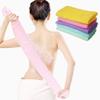 5 Pcs Exfoliating Washcloth Towel, Japanese Exfoliating Cloth for Shower, Body Back Scrubber Bath Towel, Korean Net Sponge Nylon Bath Cloths Skin Loofah Wash Scrub Towels for Women (5 Colors) view 1