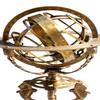 ANTIQUE Brass 18" Armillary Globe Sphere Engraved with Compass on Wooden Base~Home & Office Decor view 3