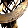 ANTIQUE Brass 18" Armillary Globe Sphere Engraved with Compass on Wooden Base~Home & Office Decor view 4