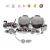 SUMEET Stainless Steel Royal Dinner Set (24 Pieces, Silver), Solid, Geometric view 3
