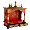 Home and Bazaar Rajasthani Ethnic Handcrafted Wooden Temple/Mandir/Pooja Ghar/Mandapam view 3