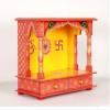 Home and Bazaar Rajasthani Ethnic Handcrafted Wooden Temple/Mandir/Pooja Ghar/Mandapam view 2