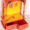 Home and Bazaar Rajasthani Ethnic Handcrafted Wooden Temple/Mandir/Pooja Ghar/Mandapam view 4