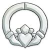 Large Irish Claddagh Bevel Cluster view 1