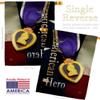 Breeze Decor H108407-P3 Purple Heart Hero Americana Military Impressions Decorative Vertical 28" x 40" House Flag view 3
