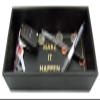 Creative Brands The Heartfelt Collection Black and Gold Vegan-Leather Valet Tray, 10 x 5-Inches, Make It Happen view 3