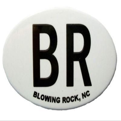 Blowing Rock BR North Carolina Oval Fridge Magnet