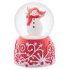 Holiday Red Glitterdome 4.75 x 3.25 Resin 80MM Snow Globe Plays Jingle Bells view 4