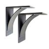 RRD Heavy Duty Steel Fireplace Mantel Brackets - Countertop Support - Rustic Farmhouse Decor (9'x12'x4', ' Natural Steel, 2 Pack) view 1