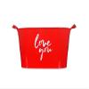 Greenbrier Love You Plastic Oval Gift Basket Red Valentines Day view 1