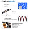 ALITOVE 16.4ft 5050 Blue LED Flexible Strip Ribbon Light Black PCB DC 12V 5M 300 LEDs Waterproof IP65 for Home Garden Commercial Area Lighting, Without Power Supply view 3