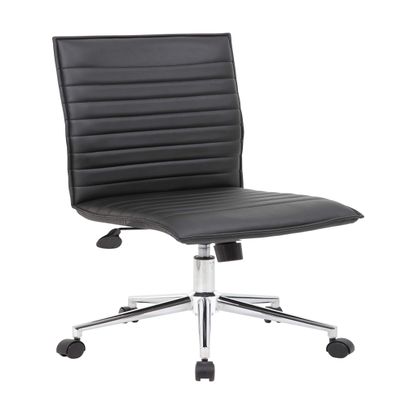 Boss Office Products Hospitality Chair, Black, 23" D x 26" W x 38.5" H