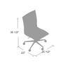 Boss Office Products Hospitality Chair, Black, 23" D x 26" W x 38.5" H view 3