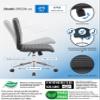 Boss Office Products Hospitality Chair, Black, 23" D x 26" W x 38.5" H view 4