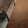 15 Ft Extra Long Non-Slip Washable Carpet Runner Rug with Rubber Backing (26" X 15'), Custom Floor Mat for Kitchen Hallway Stairs Bedroom Bathroom Entryway, Your Choice of Length, Scroll Brown view 1