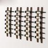 Wall Mounted Wine Rack | Rustic Barrel Stave Hanging Wooden Wall-mounted Wine Rack view 2
