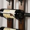 Wall Mounted Wine Rack | Rustic Barrel Stave Hanging Wooden Wall-mounted Wine Rack view 3