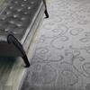 11 ft Long Hallway Kitchen Runner Rug Non-Slip Washable, 26" X 11' Grey Carpet Runner Rug-Rubber Backed, Custom Floor Mat for Stairs Bedroom Bathroom Entryway, Your Choice of Length, Scroll Gray view 1