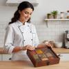 Creation India Craft Wooden Spice Box, Masala Container, Condiments Storage Case for Kitchen, Multipurpose Decorative Box - Indian Rosewood Crafted view 2