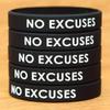 SayitBands Fifty (50) No Excuses Wristbands view 2