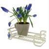 Decorative Metal Kitchen Counter Seasonings & Spices Organizer Tray, Tabletop Condiment Storage Caddy, Succulent Planter Display Rack (Almond Off-White) view 1