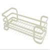 Decorative Metal Kitchen Counter Seasonings & Spices Organizer Tray, Tabletop Condiment Storage Caddy, Succulent Planter Display Rack (Almond Off-White) view 3
