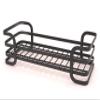Decorative Metal Kitchen Counter Seasonings & Spices Organizer Tray, Tabletop Condiment Storage Caddy, Succulent Planter Display Rack (Industrial Grey/Gray) view 3