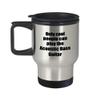 Acoustic Bass Guitar Player Travel Mug Musician Insulated Lid Funny Gift Idea Car Coffee Tea Commuter view 1