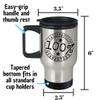 Acoustic Bass Guitar Player Travel Mug Musician Insulated Lid Funny Gift Idea Car Coffee Tea Commuter view 3
