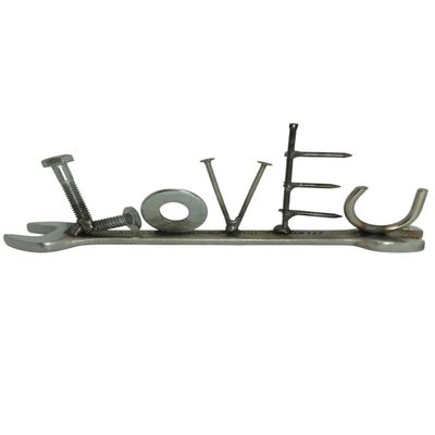 Love U Valentine Gift, tiny wrench, metal tool, Valentines Day present