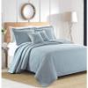 Sherry Kline Rombo Embroidered 3-Piece Quilt Set Light Blue King view 1