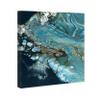 The Oliver Gal Artist Co. Abstract Wall Art Canvas Prints 'Inlet' Home Dcor, 20" x 24", Blue, Black view 3