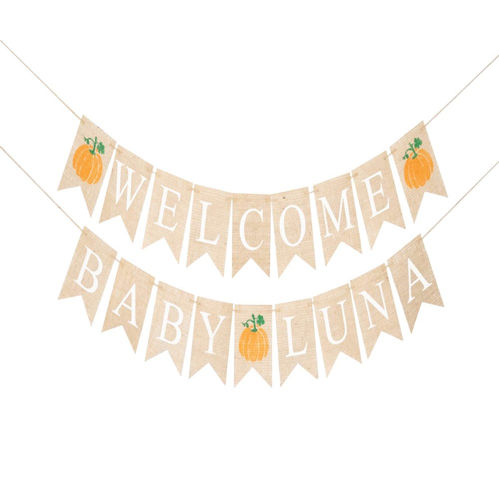 Swanky Party Box | Personalized Welcome Baby Banner | Fall Baby Shower or Gender Reveal Party Decorations