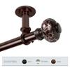 InStyleDesign Sycamore 1 inch Dia. Ceiling Curtain Rod/Room Divider Bronze 160 to 240 inches Bronze Finish view 1