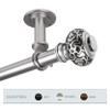 InStyleDesign Sycamore 1 inch Dia. Ceiling Curtain Rod/Room Divider Bronze 160 to 240 inches Bronze Finish view 2