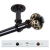 InStyleDesign Sycamore 1 inch Dia. Ceiling Curtain Rod/Room Divider Bronze 160 to 240 inches Bronze Finish view 4