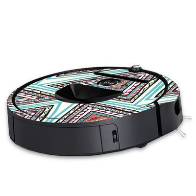 MightySkins Skin Compatible with iRobot Roomba i7 Robot Vacuum - Aztec Pyramids | Protective, Durable, and Unique Vinyl Decal wrap Cover | Easy to Apply, Remove, and Change Styles | Made in The USA
