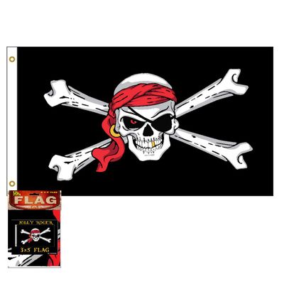 Flags CPS43967 Jolly Roger, Black
