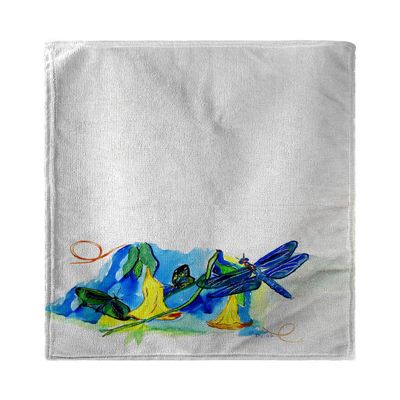 Betsy Drake Interiors Yellow Bells and Dragonfly Beach Towel