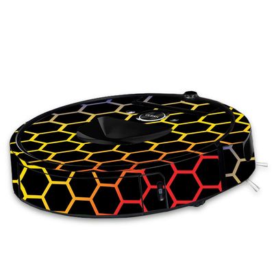 MightySkins Skin Compatible with iRobot Roomba i7 Robot Vacuum - Primary Honeycomb | Protective, Durable, and Unique Vinyl Decal wrap Cover | Easy to Apply, Remove | Made in The USA