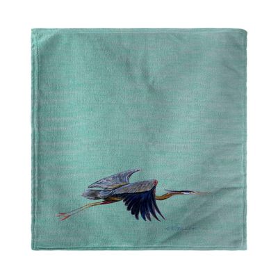 Betsy Drake Aqua Eddie's Blue Heron Kitchen Towel