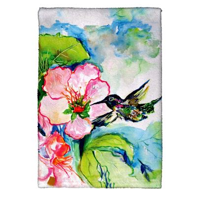 Betsy Drake Hummingbird & Hibiscus Kitchen Towel