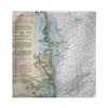 Betsy Drake Bethany Beach, DE Nautical Map Kitchen Towel view 1