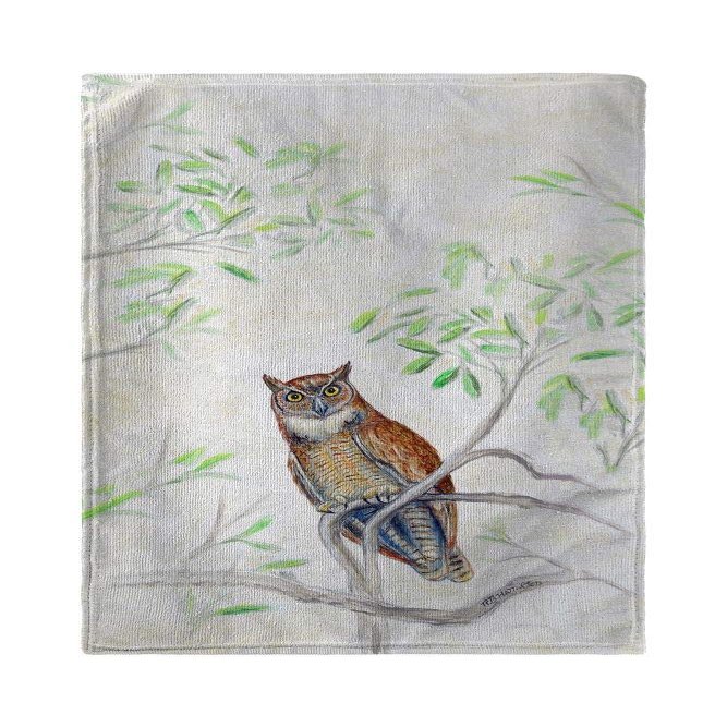 Betsy Drake Great Horned Owl Kitchen Towel