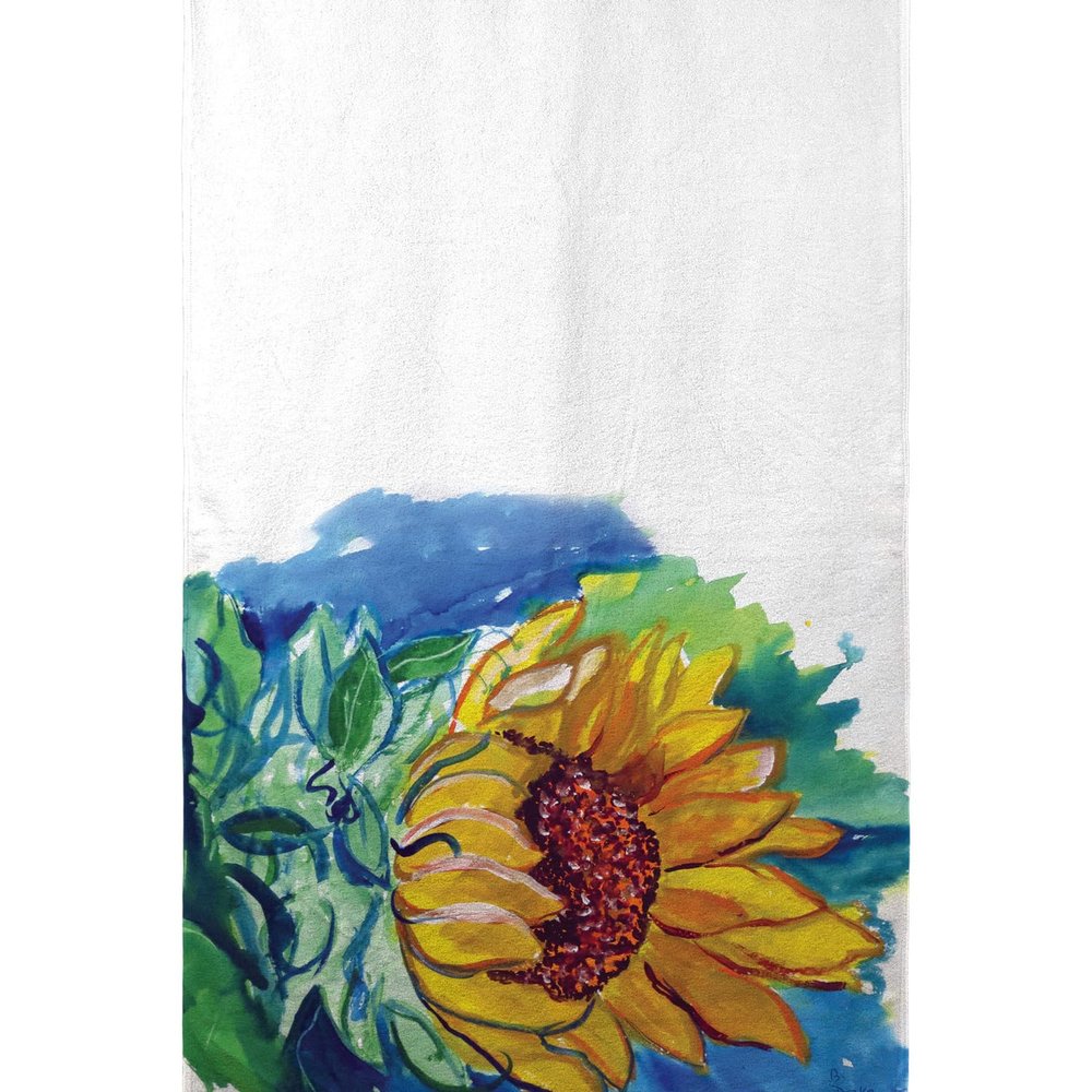 Betsy Drake Interiors Windy Sunflower Beach Towel