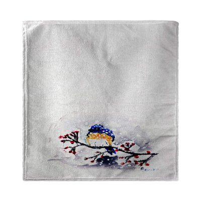 Betsy Drake Blue Bird & Snow Beach Towel
