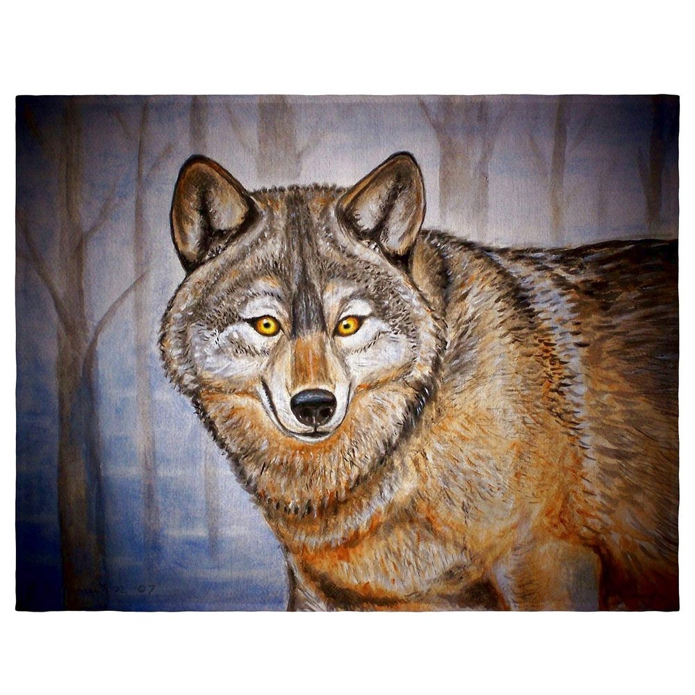 Betsy Drake Grey Wolf Place Mat Set of 4
