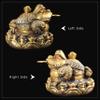 Chinese Fengshui Brass Gold Money Frog Three Legged Toad Statue Attract Wealth Business Gift Home Car Devoration (XL) view 4