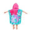 Toddler Hooded Beach Towel Coverup Cape Kids 100% Cotton Soft Quick Dry Absorbent Use for Swim Pool Bath Poncho Towels for 2 to 6 Years Old Children Size 24"x 47" in Full-Length (Fancy Mermai') view 2